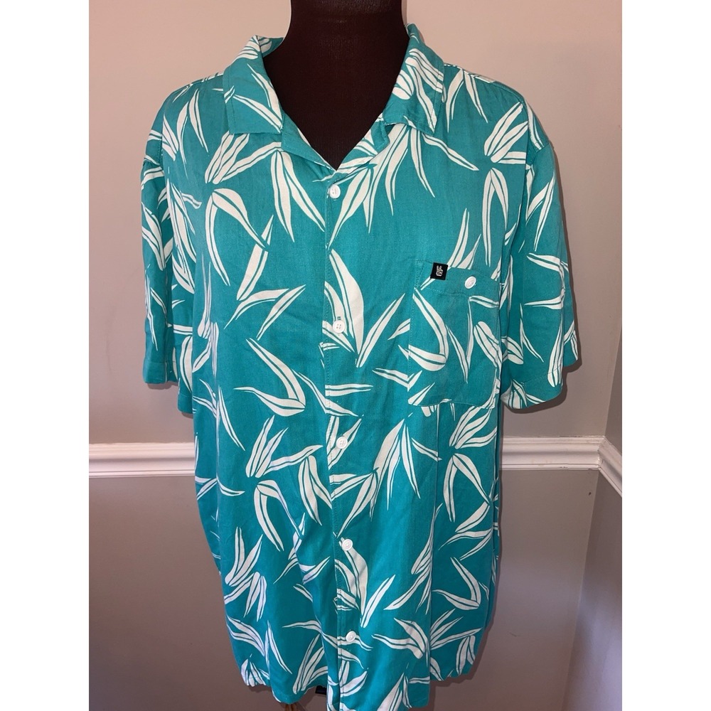 Junk‎ Food Clothing Coal One Pocket Camp Shirt Hawaiian Shirt Mens XL